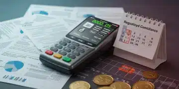 2025 Payment Processing Regulations: Your Essential Guide Illustration of digital payment interface with 2025 regulatory documents