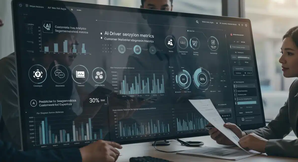 AI-powered analytics dashboard showing customer experience improvements