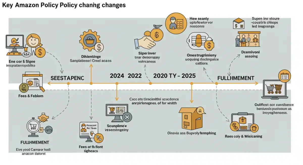 Timeline of Amazon policy changes affecting sellers in 2025