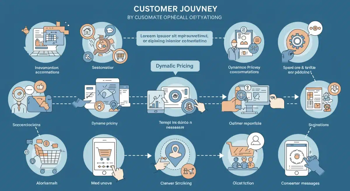Infographic showing personalized customer journey with hyper-localization