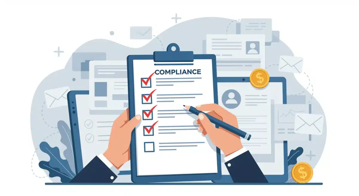 Compliance checklist review for email marketing regulations