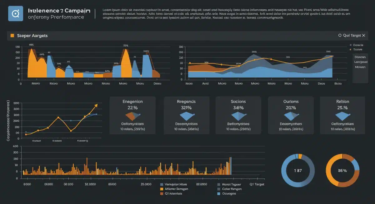 Influencer marketing analytics dashboard showing campaign performance and ROI
