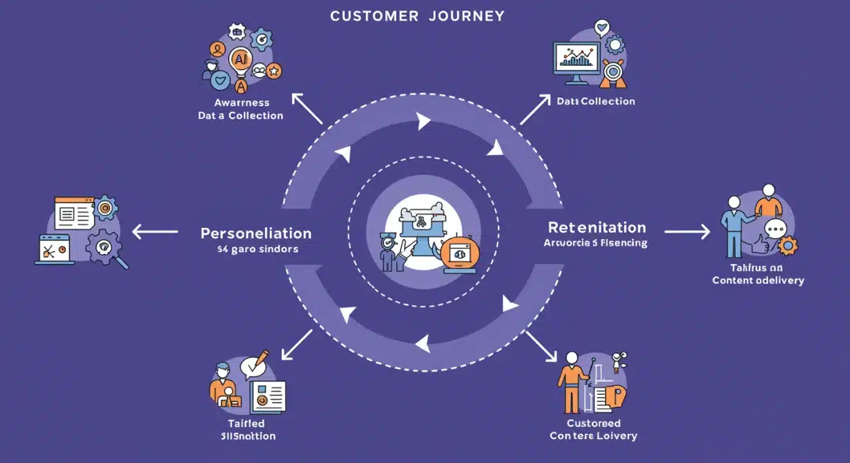 Infographic showing personalized customer journey impact on conversion rates