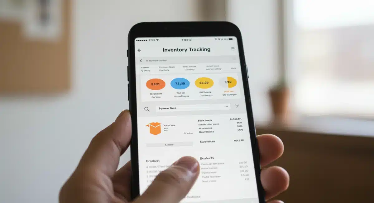 Mobile device displaying Square Online's new inventory tracking interface with product details.