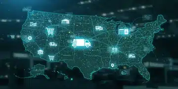 Digital representation of a resilient US e-commerce supply chain network
